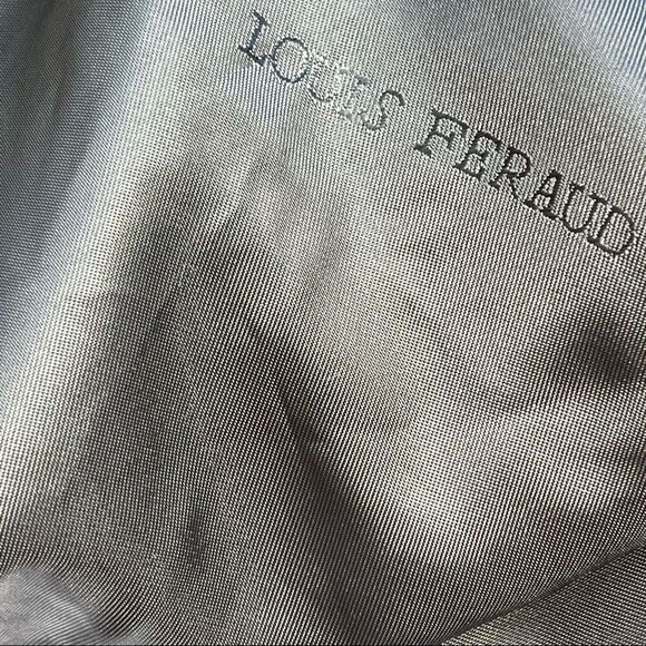 Vintage Louis Feraud Black Velvet Embellished Button Front Jacket 12 - Picture 9 of 9